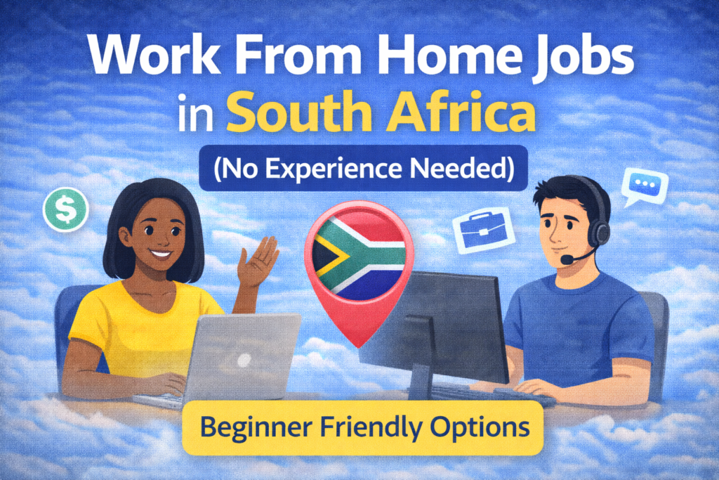 Work from home jobs in South Africa with no experience needed